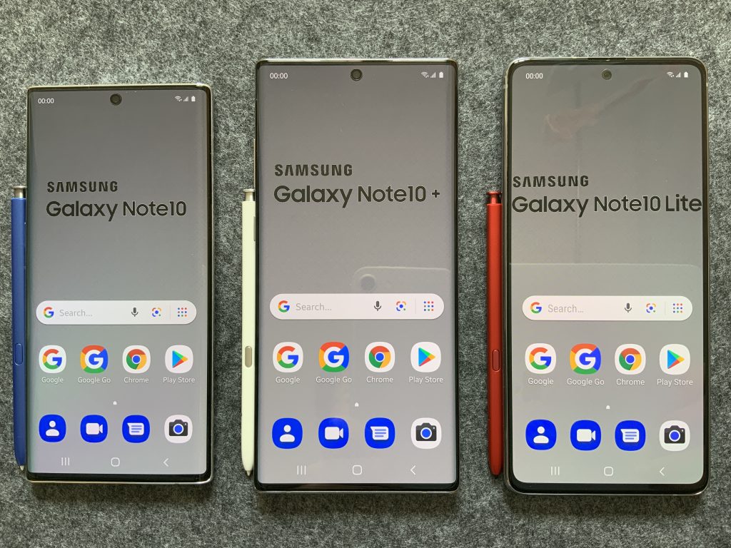 Samsung Galaxy smartphone lineup photo