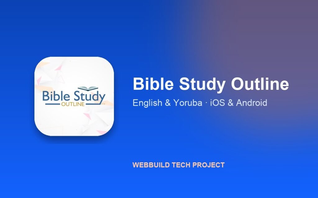 Bible Study Outline app