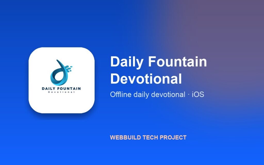 Daily Fountain Devotional app