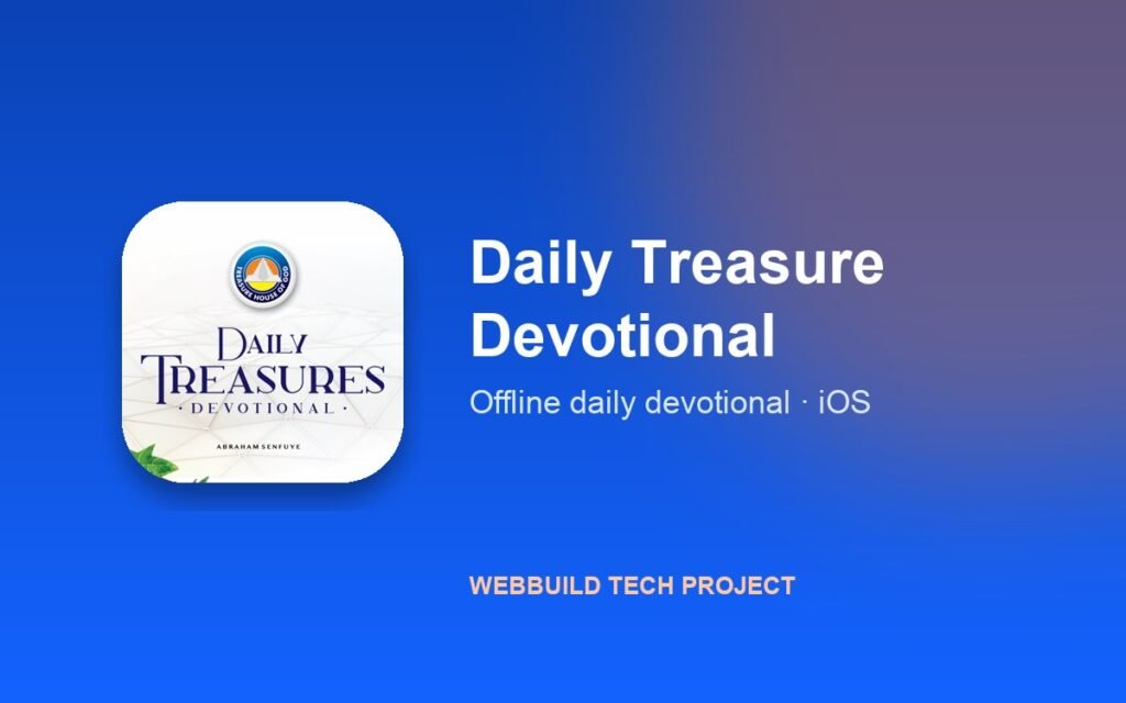 Daily Treasure Devotional app